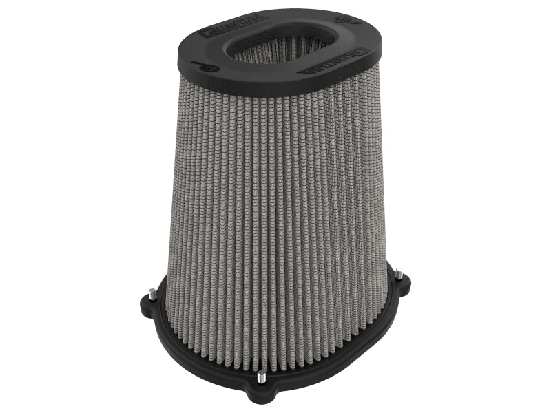 aFe Quantum Pro DRY S Air Filter Inverted Top - 5.5inx4.25in Flange x 9in Height - Dry PDS - DTX Performance