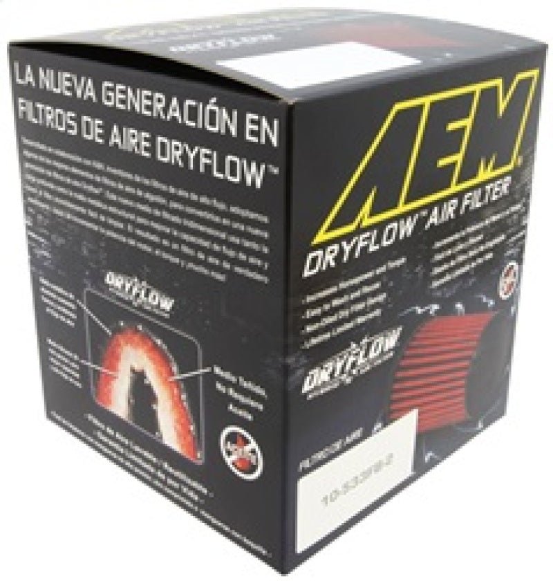 AEM 5.5in Base OD x 4.75in Top OD x 5in Height Conical DryFlow Air Filter - DTX Performance