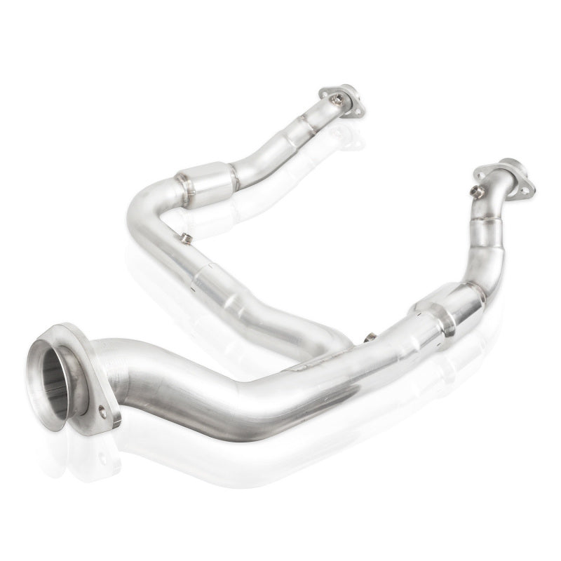 Stainless Works 15-18 F-150 3.5L Downpipe 3in High-Flow Cats Y-Pipe Factory Connection - DTX Performance