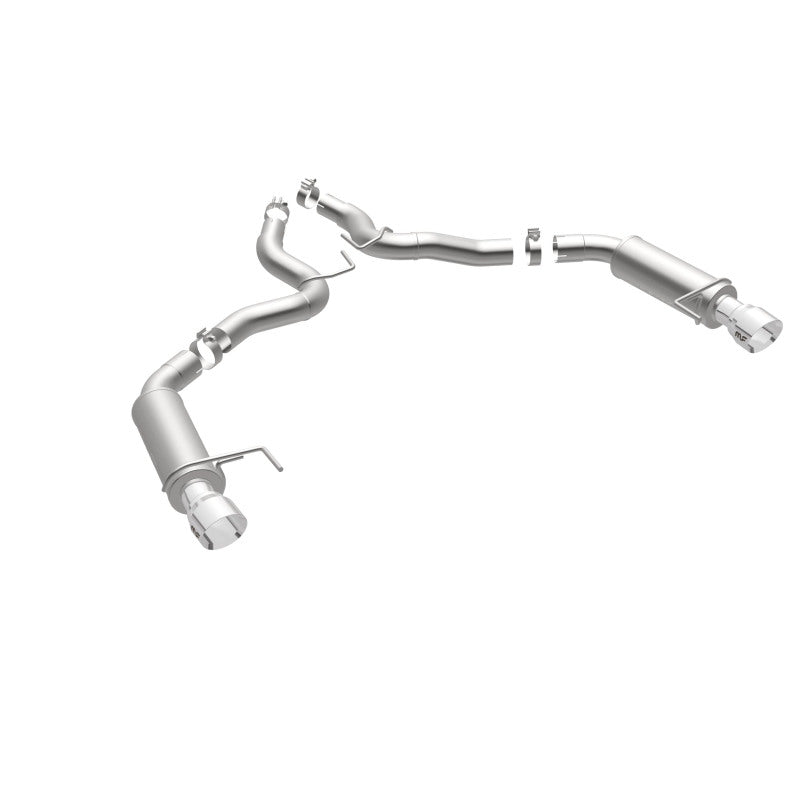 MagnaFlow Axle Back, SS, 3in, Competition, Dual Split Polished 4.5in Tip 2015 Ford Mustang GT V8 5.0 - DTX Performance