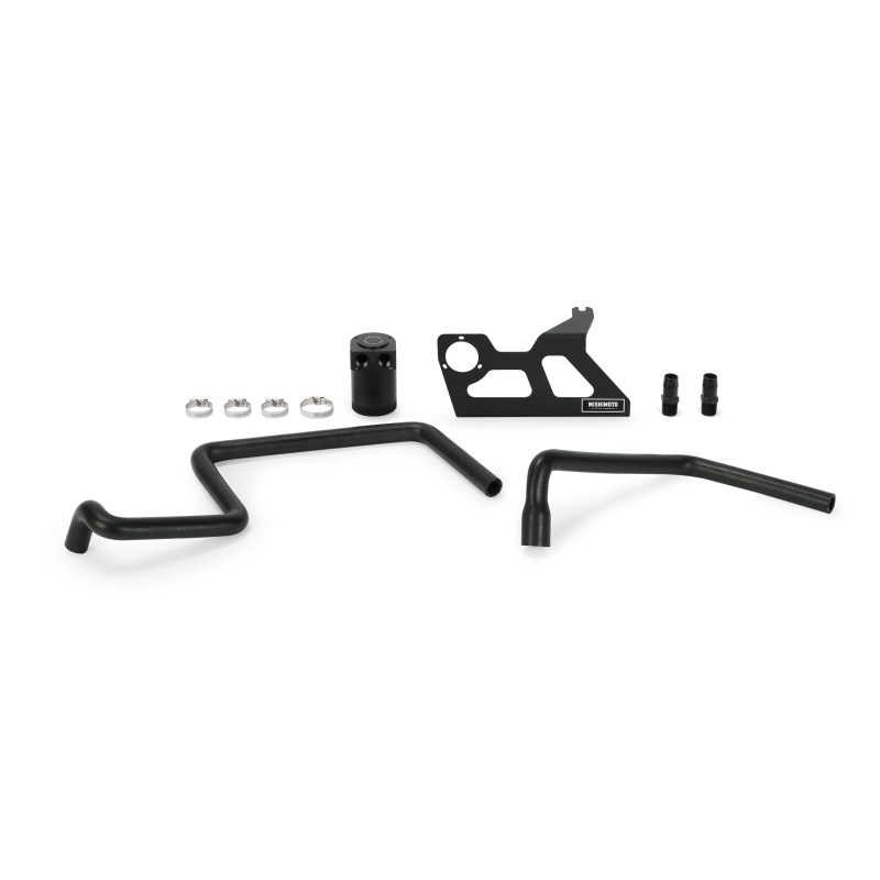 Mishimoto 07-11 Jeep Wrangler JK Baffled Oil Catch Can - Black - DTX Performance