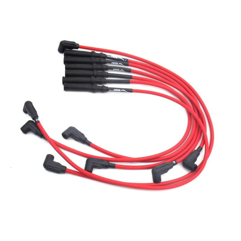 JBA 92-02 Dodge Truck 3.9L Ignition Wires - Red - DTX Performance