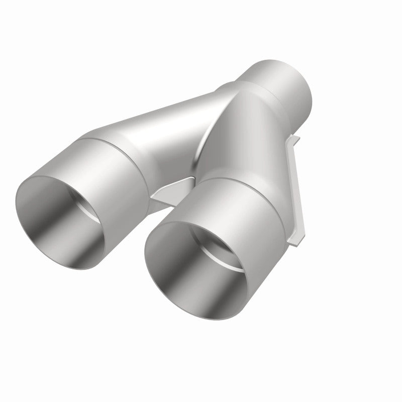 MagnaFlow Universal Trans Y-Pipe All SS 4inch (Dual) 3.5inch (Single) x 13inch (Overall) - DTX Performance