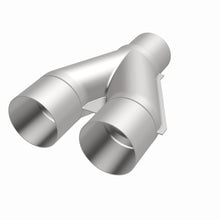 Load image into Gallery viewer, MagnaFlow Universal Trans Y-Pipe All SS 4inch (Dual) 3.5inch (Single) x 13inch (Overall) - DTX Performance