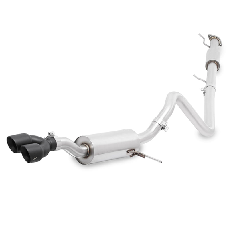 Mishimoto 14-16 Ford Fiesta ST 1.6L 2.5in Stainless Steel Resonated Cat-Back Exhaust w/ Black Tips - DTX Performance