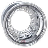 Weld Wide 5 HS Direct MT 15x12 / 5x10.25 BP / 5in. BS Polished Assembly - Mod Beadlock w/6-Dzus Cvr