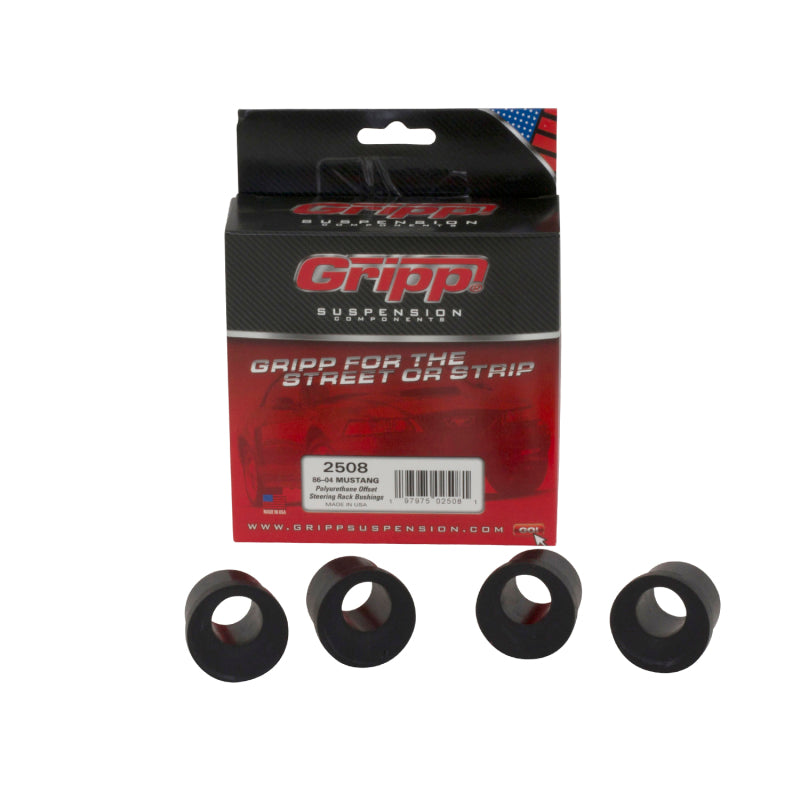 BBK 86-04 Mustang Offset Polyurethane Steering Rack Bushings (4pc) - DTX Performance