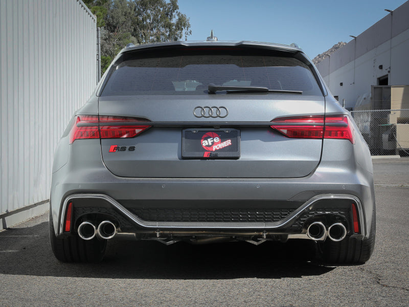 aFe 20-22 Audi RS6 Avant V8 4L(tt) MACH Force-Xp 3in to 2.5in 304 SS Cat-Back Exhaust w/Polished Tip - DTX Performance