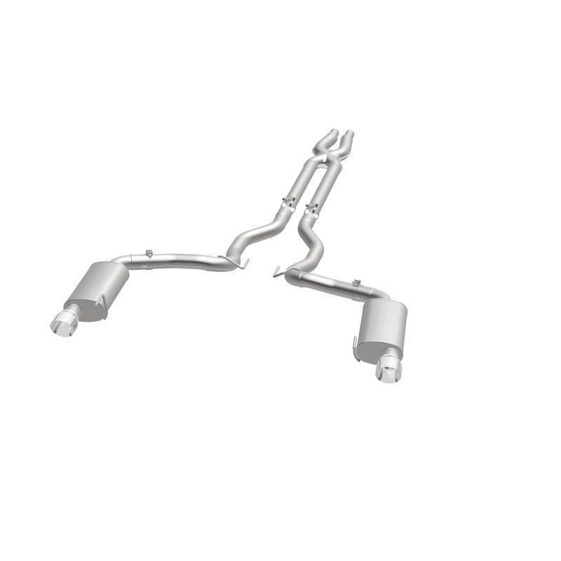 MagnaFlow Cat Back, SS, 3in, Street, Dual Split Polished 4.5in Tips 2015 Ford Mustang GT V8 5.0L - DTX Performance