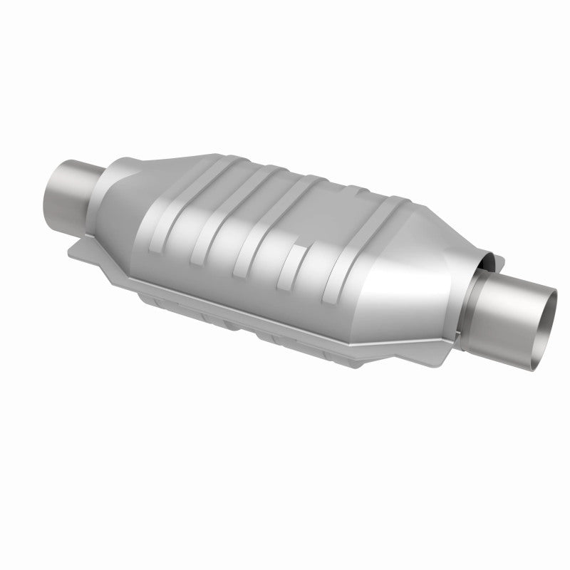 MagnaFlow Conv Universal-Fit 2.25in Inlet/Outlet Center/Center Oval 12in Body/7in Width - DTX Performance