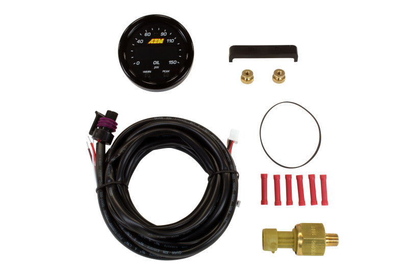 AEM X-Series 0-150 Oil Pressure Gauge Kit - DTX Performance