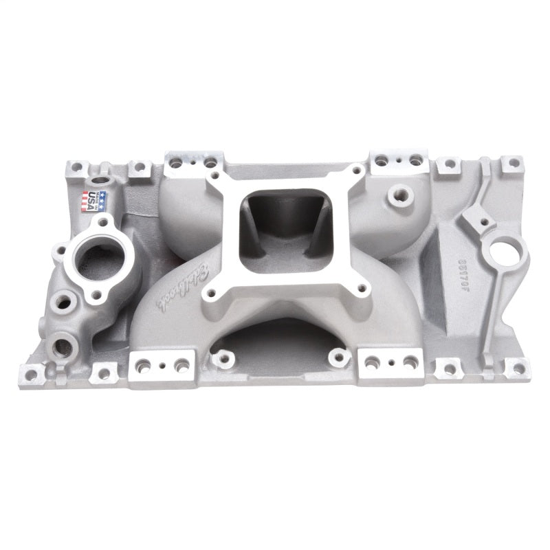 Edelbrock Manifold SBC Victor E-Tec EFI Satin - DTX Performance