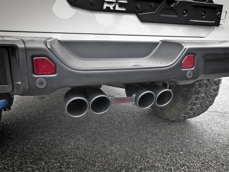 aFe Rebel Series 2.5in. 304 SS C/B Exhaust System 2018 Jeep Wrangler (JL) V6-3.6L - Black Tip - DTX Performance