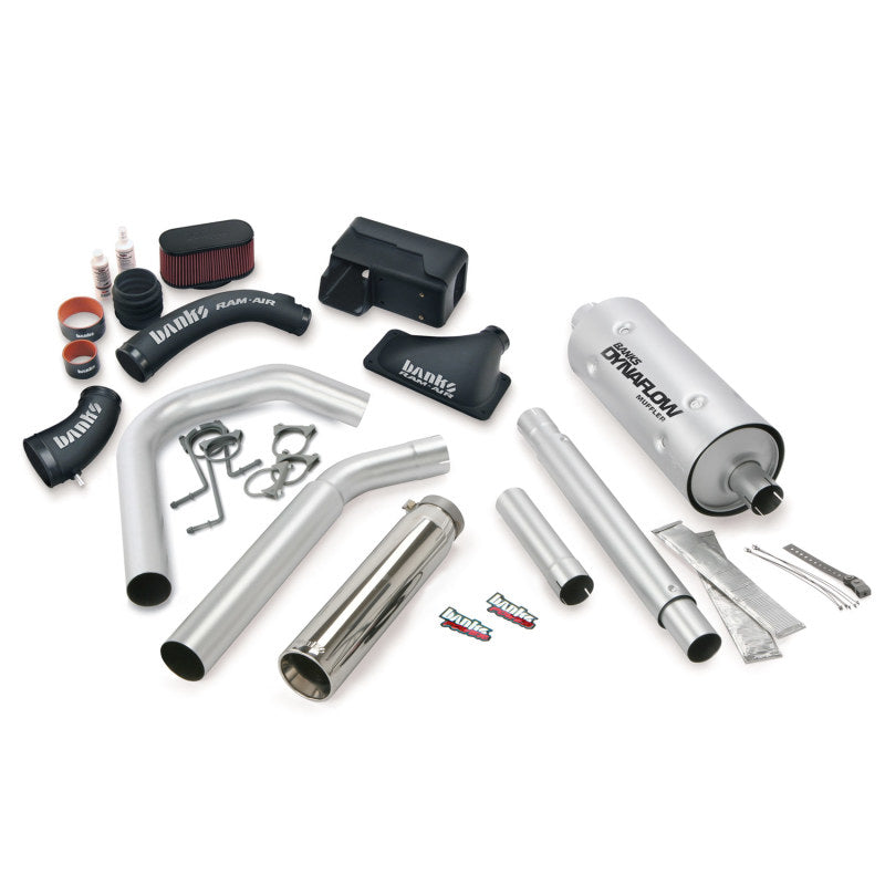 Banks Power 16-17 Ford 6.8L MH-A Stinger Bundle - SS Single Exhaust Left Exit w/ Chrome Tip - DTX Performance