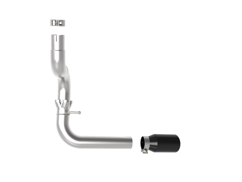 aFe 20-21 Jeep Wrangler Large Bore-HD 3in 304 Stainless Steel DPF-Back Exhaust System - Black Tip - DTX Performance