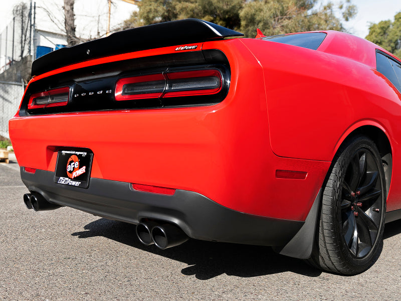 aFe MACH Force-Xp 2-1/2in 304 SS Cat-Back Exhaust 15-21 Dodge Challenger V6-3.6L - Quad Black Tip - DTX Performance