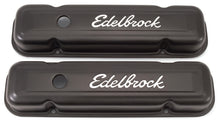 Load image into Gallery viewer, Edelbrock Valve Cover Signature Series Pontiac 1962-1979 301-455 CI V8 Low Black - DTX Performance