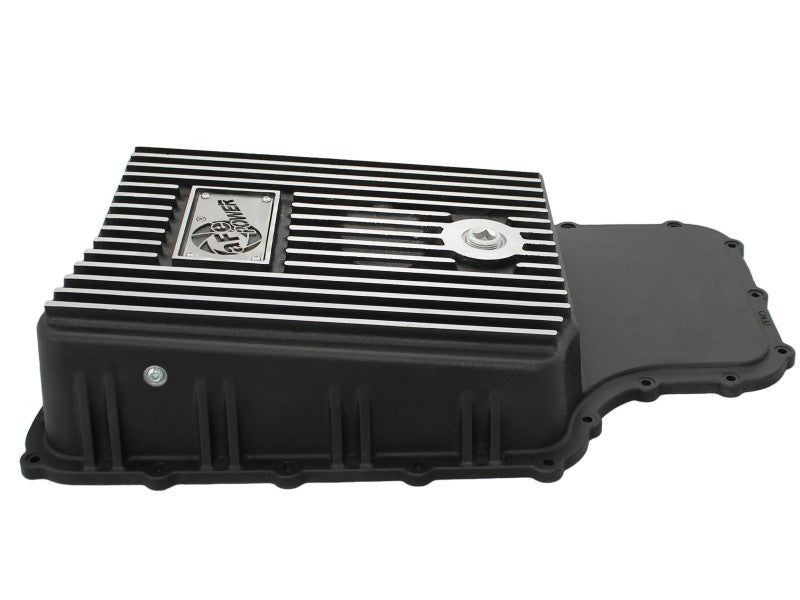 aFe Power Transmission Pan Black Machined 11-14 Ford 6R140 Trucks V8 6.7L (td) - DTX Performance