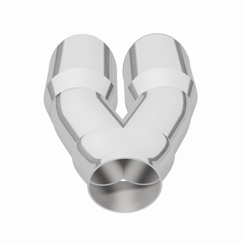 MagnaFlow Double Wall 3in Dual Round Polished Tip 2.25in Inlet - DTX Performance