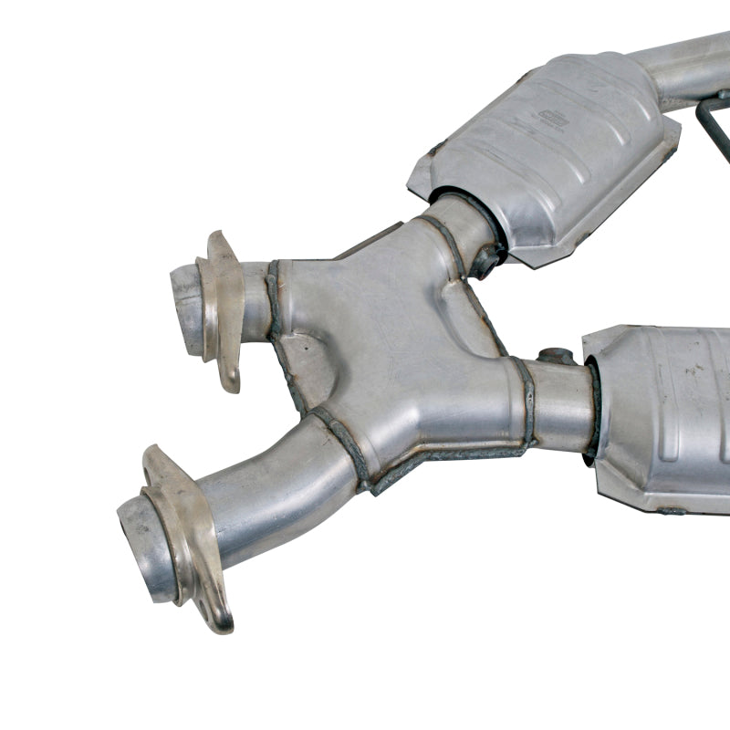 BBK 96-98 Mustang 4.6 GT High Flow X Pipe With Catalytic Converters - 2-1/2 - DTX Performance