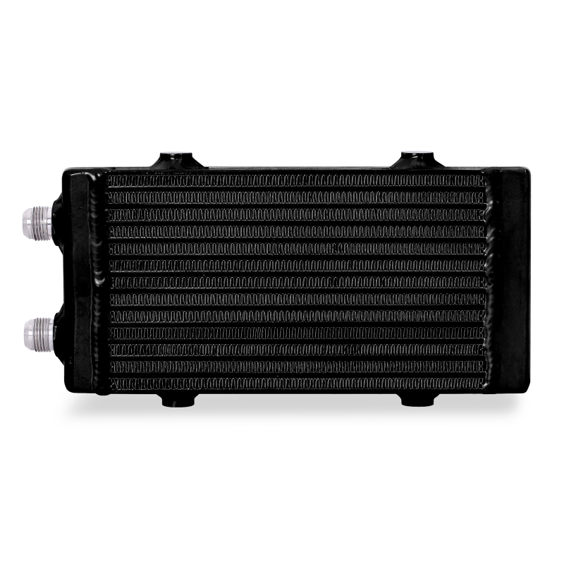 Mishimoto Universal Small Bar and Plate Dual Pass Black Oil Cooler - DTX Performance