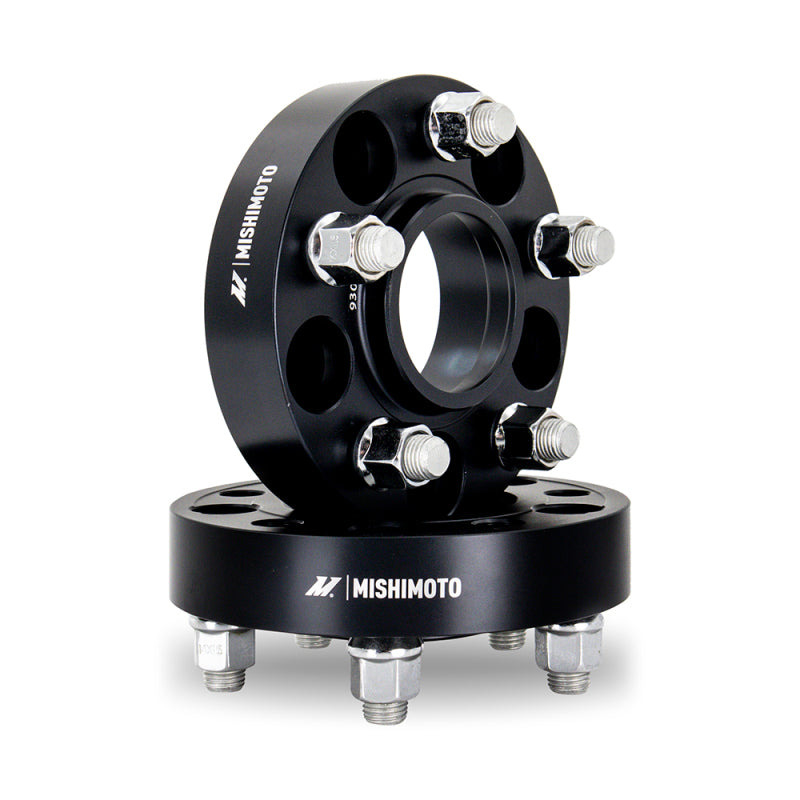 Mishimoto Wheel Spacers - 5X114.3 / 70.5 / 45 / M14 - Black - DTX Performance