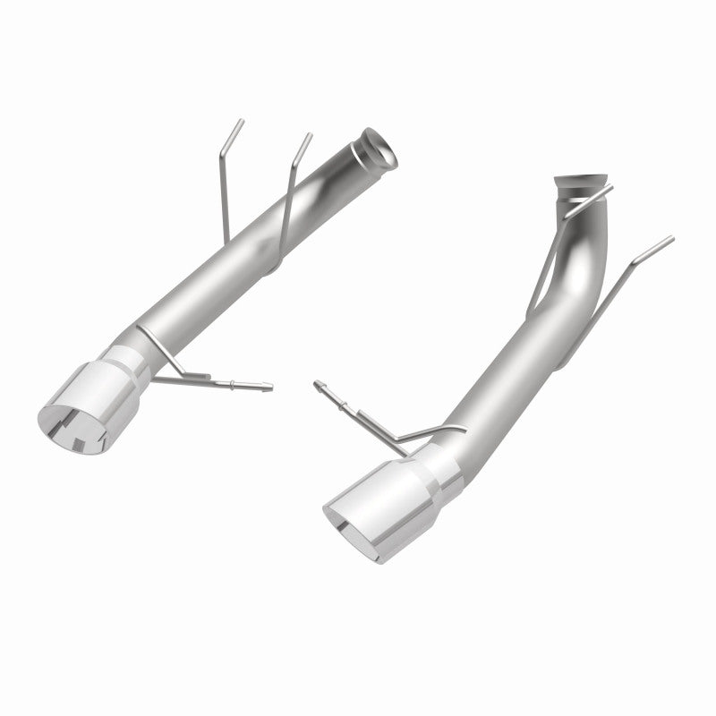 MagnaFlow 13 Ford Mustang Dual Split Rear Exit Stainless Axle-Back Cat Back Exhaust (Competition) - DTX Performance