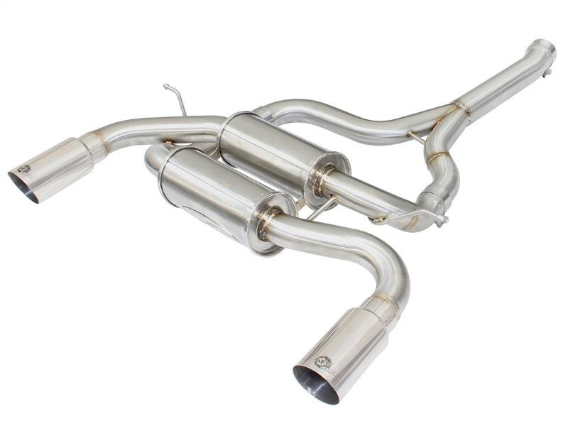 aFe MACHForce XP SS-304 Polish Tip 2.5in Dia Axle Back Exhaust 12-15 BMW 335i (F30) 3.0L (t) - DTX Performance