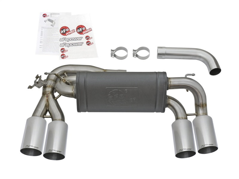 aFe MACHForce XP 3in - 2 1/2in Axle Back 304SS Exhaust w/ Polished Tips 16-17 BMW M2 (f87) - DTX Performance