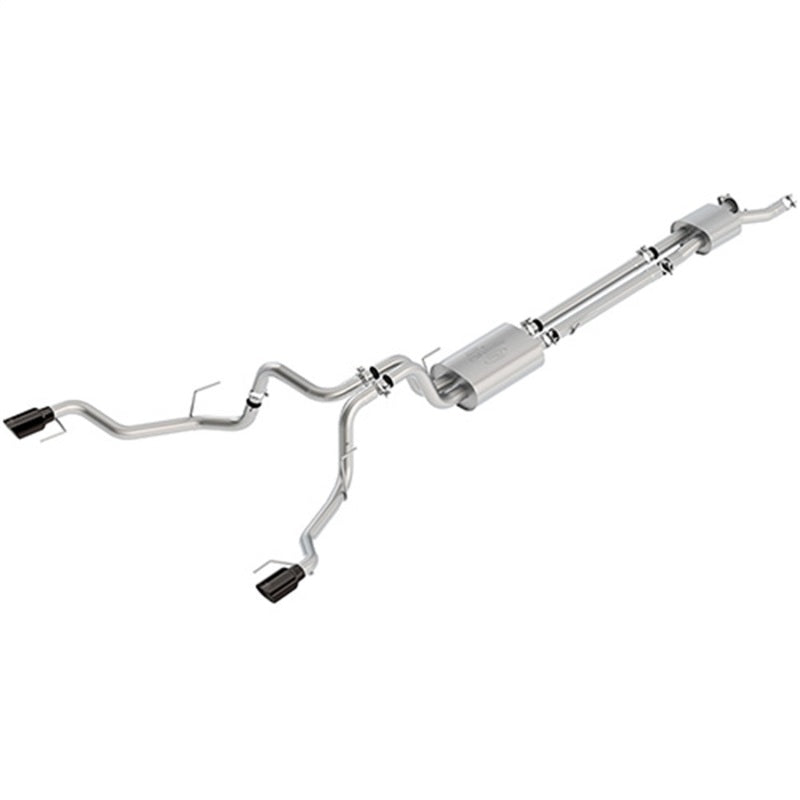 Ford Racing 2017 F150 Raptor 3.5L Sport Cat-Back Exhaust System Dual Rear Exit w/ Black Tips - DTX Performance