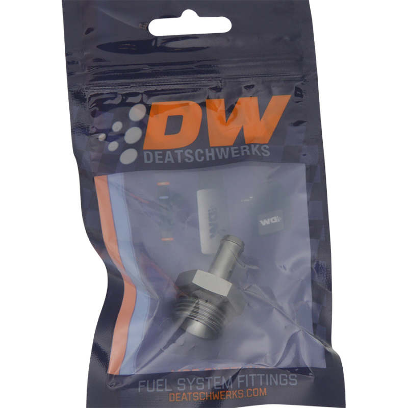 DeatschWerks 8AN ORB Male To 5/16in. Male Barb Fitting (Incl. O-Ring) - DTX Performance