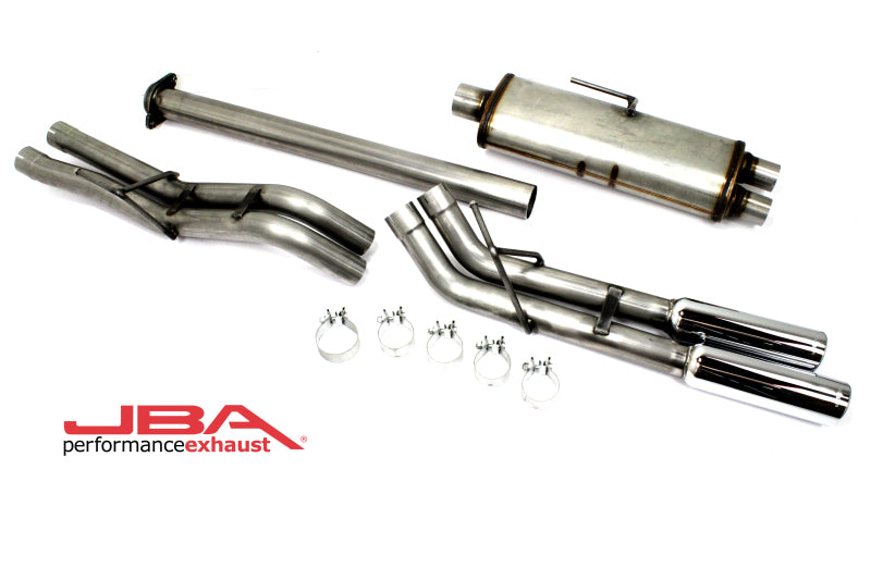 JBA 15-20 Ford F-150 2.7L/3.5L/5.0L 409SS Pass Side Dual Exit Cat-Back Exhaust - DTX Performance