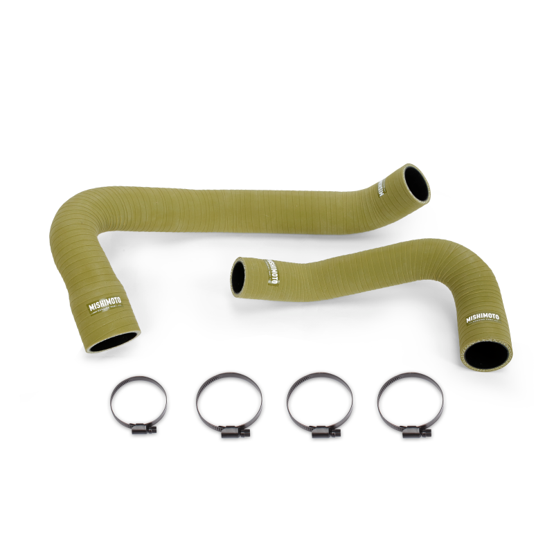 Mishimoto 07-11 Jeep Wrangler 6cyl Silicone Hose Kit Olive Drab - DTX Performance