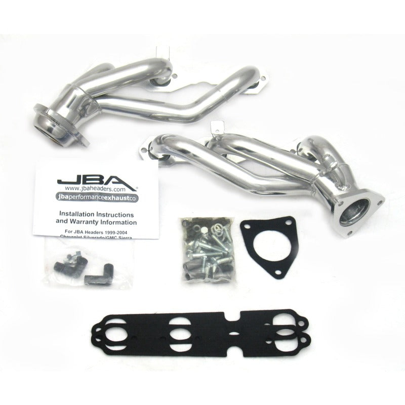 JBA 99-02 GM Truck 4.3L V6 w/o A.I.R. Injection 1-1/2in Primary Silver Ctd Cat4Ward Header - DTX Performance