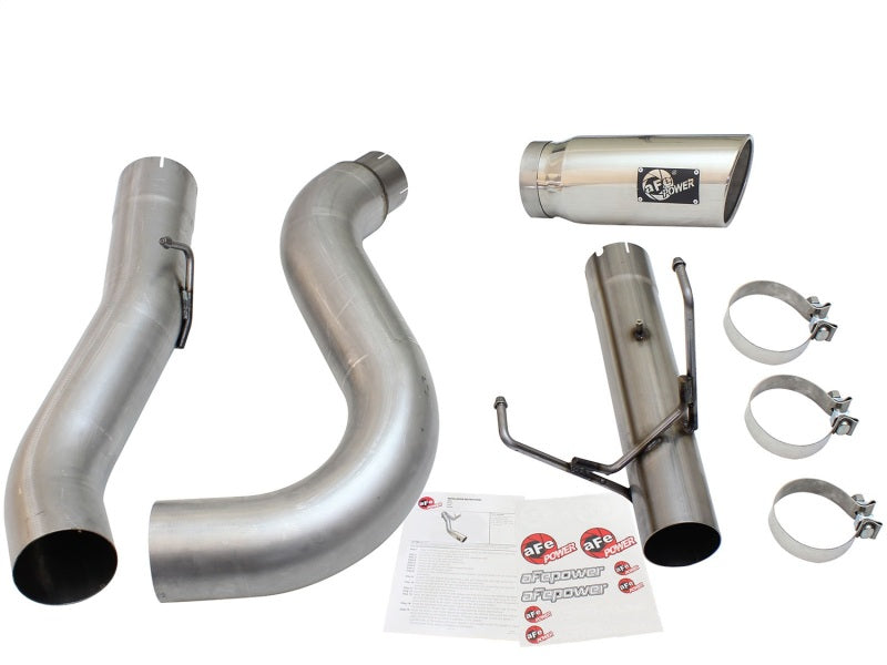 aFe MACHForce XP Exhaust Large Bore 5in DPF-Back Alu. 13-15 Dodge Trucks L6-6.7L (td) *Polish Tip - DTX Performance