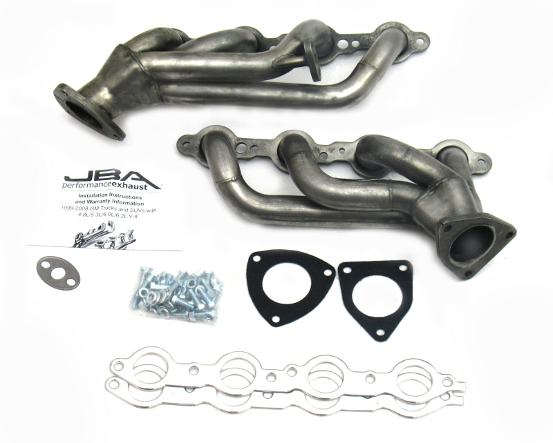 JBA 99-02 GM Truck 6.0L LS w/o A.I.R. w/EGR 1-5/8in Primary Raw 409SS Cat4Ward Header - DTX Performance