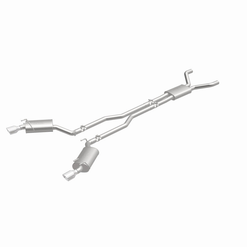 MagnaFlow Cat-Back Stainless Dual Split Rear Exit 4in Polished Tips 11-15 Chevy Camaro 3.6L V6 - DTX Performance