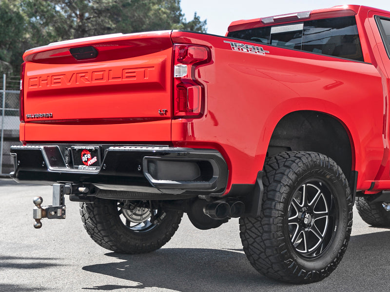 aFe Vulcan Series 3in 304SS Exhaust Cat-Back w/Blk Tip 2019 GM Silverado/Sierra 1500 V6-4.3L/V8-5.3L - DTX Performance