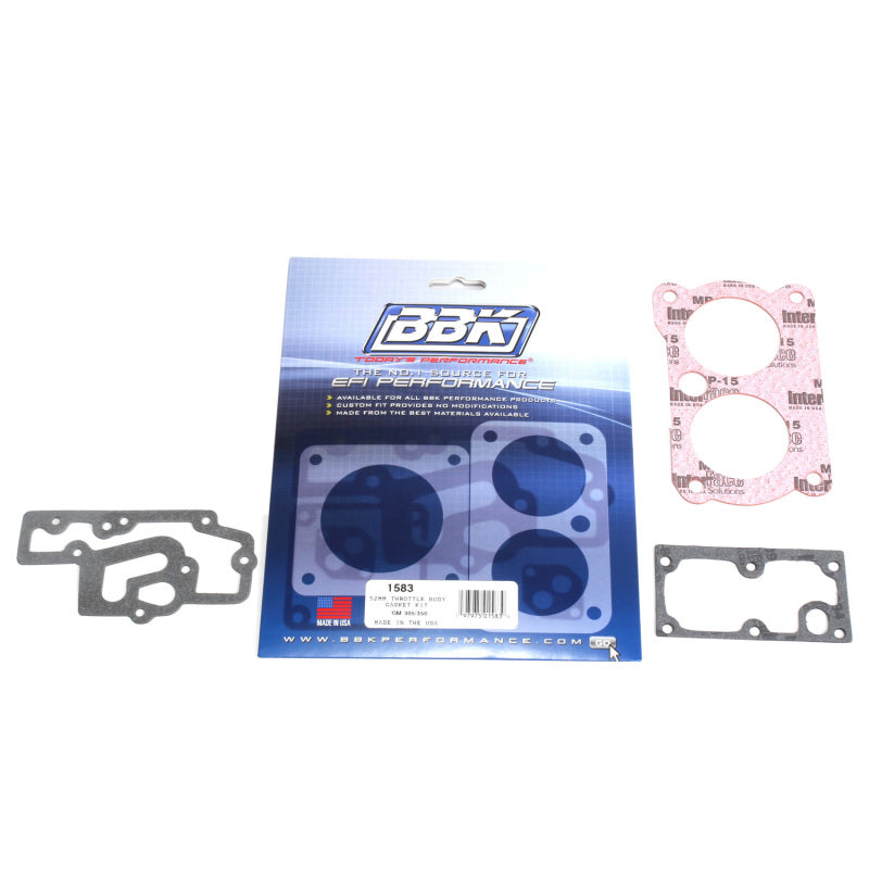 BBK 85-97 GM 305350 LT1 Twin 52mm Throttle Body Gasket Kit - DTX Performance