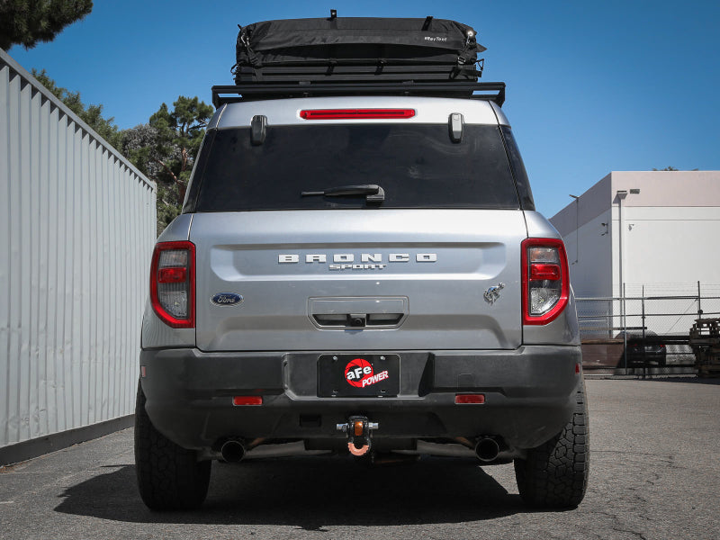 aFe Ford Bronco Sport 21-22 L3-1.5L (t)/L4-2.0L (t) Vulcan Cat-Back Exhaust System- Black Tips - DTX Performance