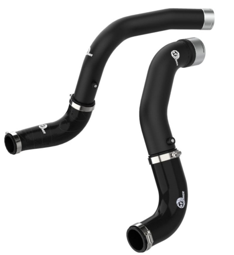 aFe BladeRunner Black 3in Intercooler Hot & Cold Side Pipe Kit 20-21 Jeep Wrangler V6-3.0L (td) - DTX Performance