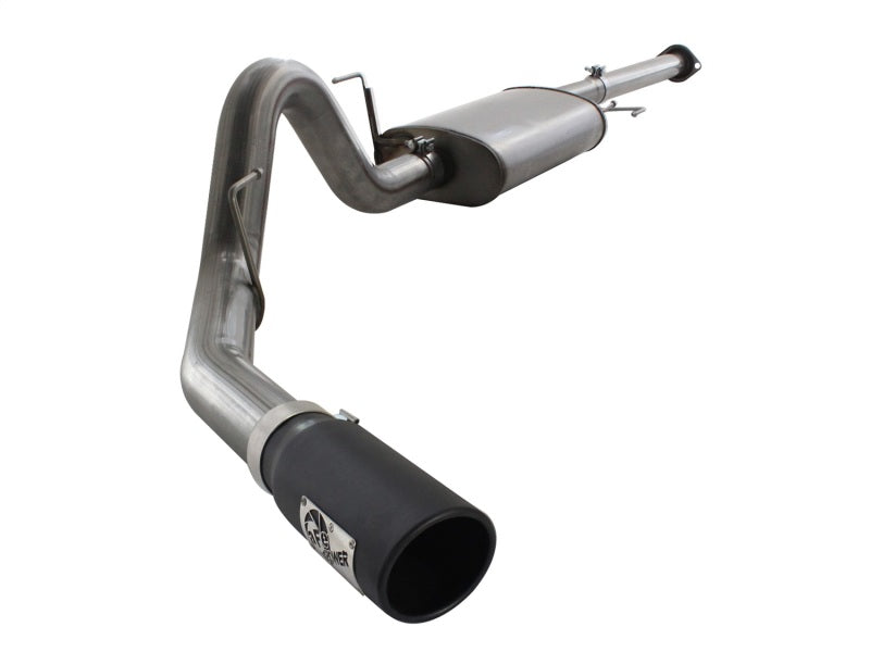 aFe MACHForce XP Exhausts Cat-Back SS 409 EXH  Wrinkle Black CB Ford F-150 11-12 V6-3.5L (tt) - DTX Performance