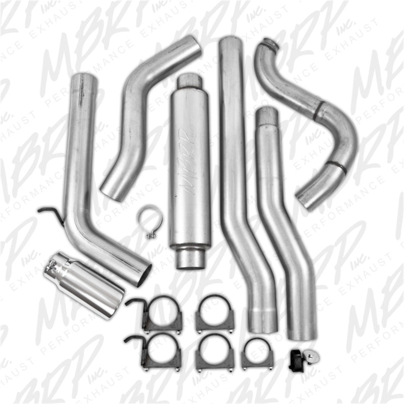 MBRP 88-93 Dodge 2500/3500 Cummins 4WD ONLY Turbo Back Single Side Exit Alum Exhaust System - DTX Performance