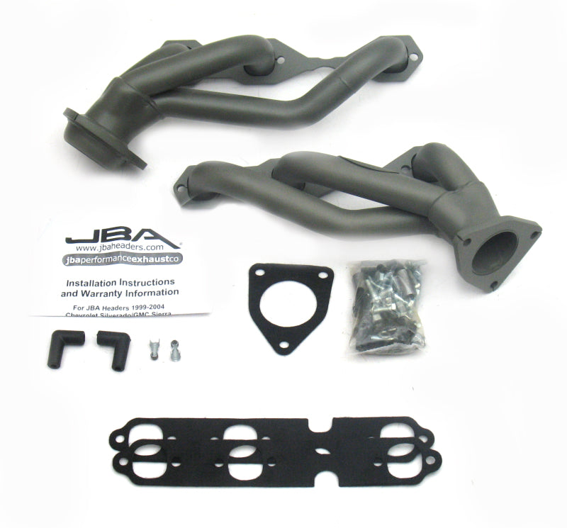 JBA 03-13 GM Truck 4.3L V6 1-1/2in Primary Ti Ctd Cat4Ward Header - DTX Performance