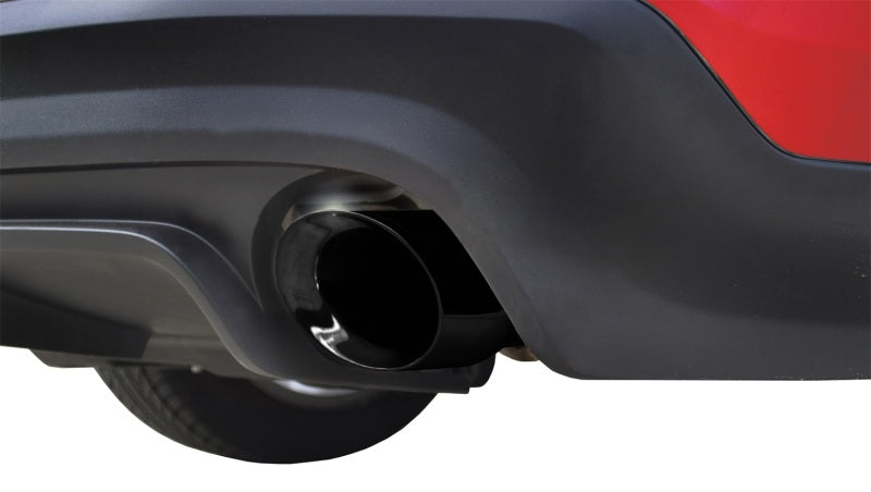 Corsa 11-13 Ford Mustang 3.7L V6 Black Sport Axle-Back Dual Rear Exhaust - DTX Performance