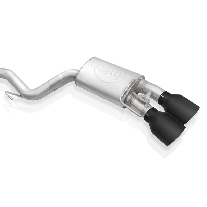 Stainless Works 2020 Ford GT500 Legend Catback H-Pipe Exhaust Factory Connect - Black Tips - DTX Performance