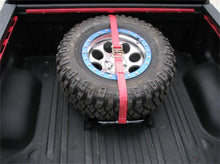 Load image into Gallery viewer, N-Fab Bed Mounted Rapid Tire Strap Universal - Gloss Black - Red Strap - DTX Performance