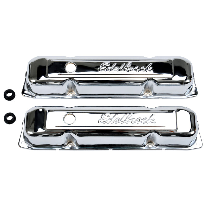 Edelbrock Valve Cover Signature Series Chrysler 1958-1979 361-440 V8 Chrome - DTX Performance