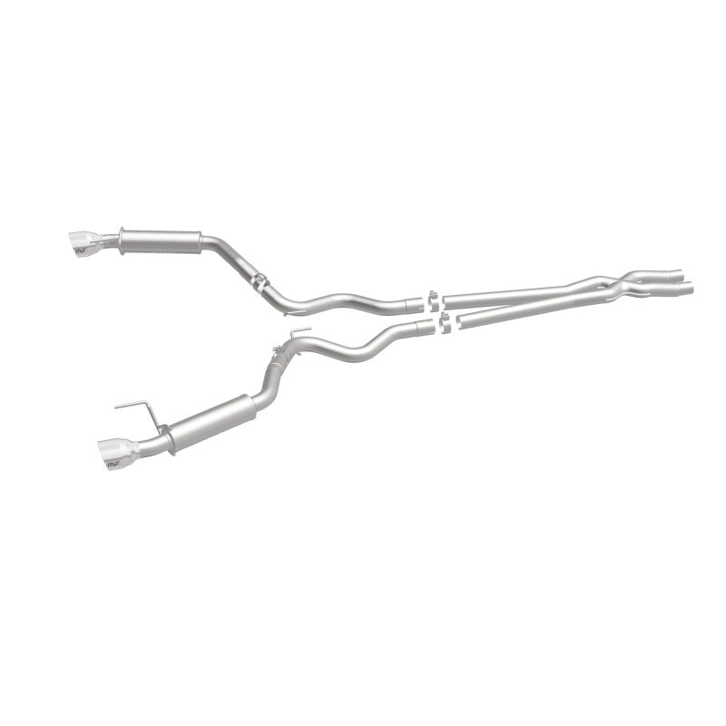 MagnaFlow Cat Back, SS, 2.5in, Competition, Dual Split Polished 4.5in Tips 2015 Ford Mustang V6 3.7L - DTX Performance