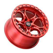 Load image into Gallery viewer, Weld Off-Road W906 17X10 Ledge Beadlock 5X127 ET-25 BS4.50 Candy Red / Red Ring 71.5 - DTX Performance